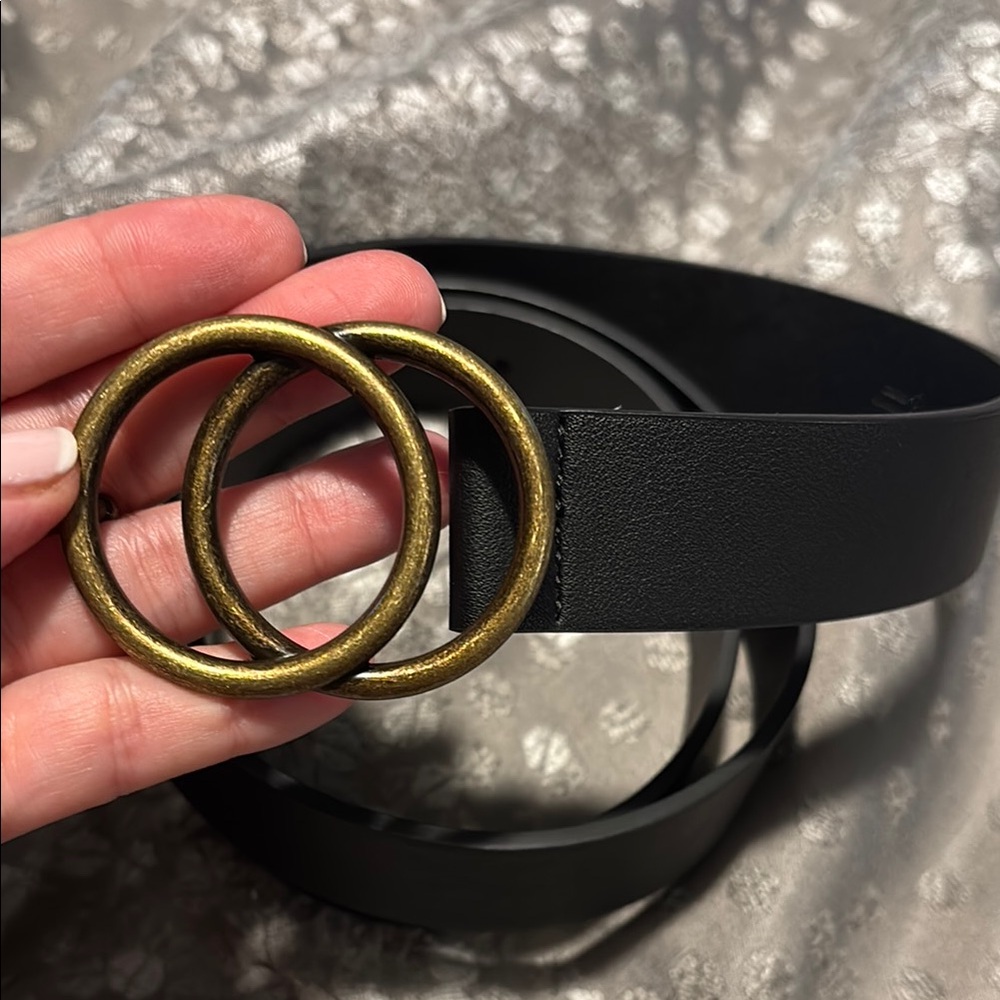 Aeropostale Black Leather Belt